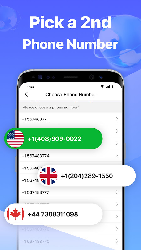 Second Number for Call & Text