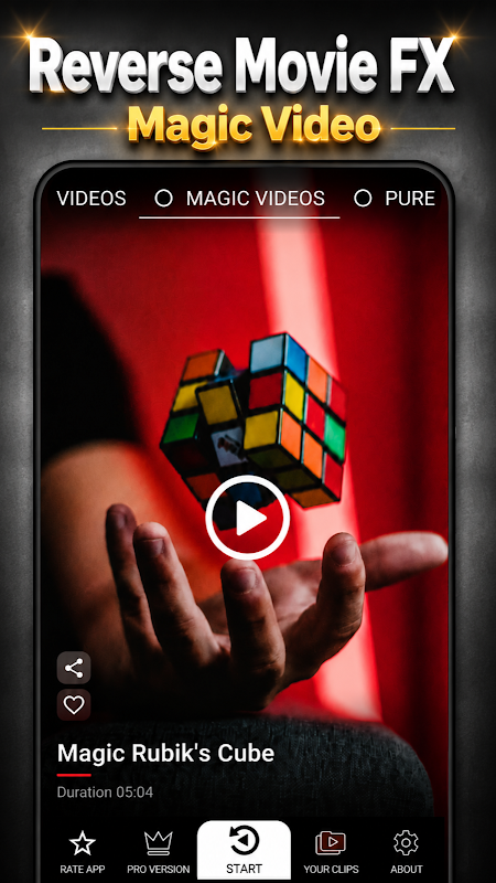 Reverse Movie FX - magic video